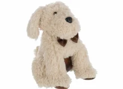 Deurstopper Hond 20x20x30cm - polyester - beige