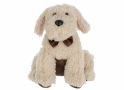 Deurstopper Hond 20x20x30cm - polyester - beige