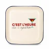 Dienblad C'est l'heure de l'apéro 30x30cm - kunststof - multicolor