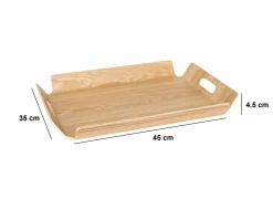 Dienblad Design 45x35x4,5cm - hout - naturel