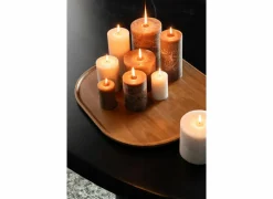 Dienblad 29x30cm - rubberhout - bruin