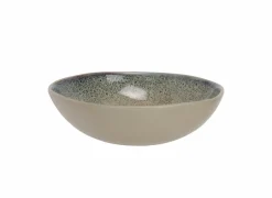 Diep bord Oona Ø19cm - keramiek - zand & groen