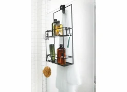 Doucherek Cubiko 12,7x30,5x52,1cm - metaal - zwart