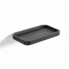 Doucherek 22x11x2cm - aluminium - zwart
