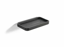 Doucherek 22x11x2cm - aluminium - zwart