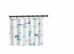 Douchestang 110/185cm zwart