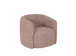 Draaifauteuil Alken 87x87x77cm - stof - roze
