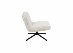 Draaifauteuil Area polyestervezel - beige - 76x70x80cm