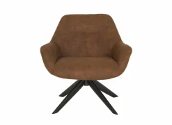 Draaifauteuil Catalano 80x75x78cm - stof - cognac