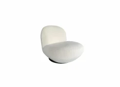 Draaifauteuil Criollo 91x95x71cm - bouclé - wit