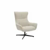 Draaifauteuil Crucible 85x83x103cm - stof crème