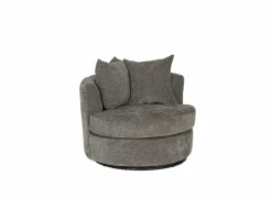 Draaifauteuil Dynamo 93,5x88x84cm - stof - donkergrijs