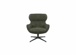 Draaifauteuil Federico 73x79x88cm - polyestervezel - donkergroen