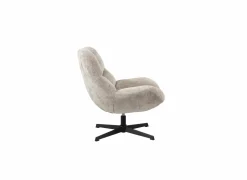 Draaifauteuil Iota 76x81x84cm - chenille - beige