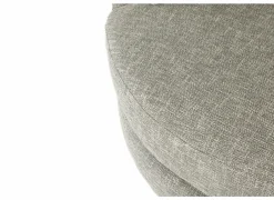 Draaifauteuil Nest 128x120x69cm - stof - beige/grijs