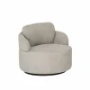 Draaifauteuil Noto Ø94x80cm - stof - beige