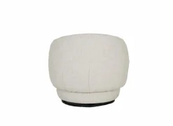 Draaifauteuil Pasoa Ø90x82cm - stof - beige naturel