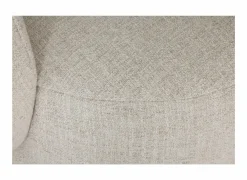 Draaifauteuil Pasoa Ø90x82cm - stof - beige naturel