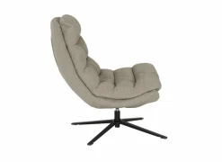 Draaifauteuil Pole Pole 82x92x100cm - stof - beige