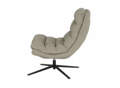 Draaifauteuil Pole Pole 82x92x100cm - stof - beige