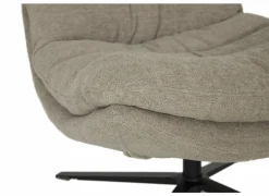 Draaifauteuil Pole Pole 82x92x100cm - stof - beige