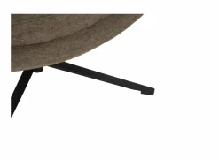 Draaifauteuil Pole Pole 82x92x100cm - stof - bruin