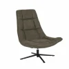 Draaifauteuil Slow 100x82x93cm - stof - groen