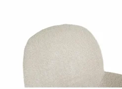 Draaistoel Adrian 60x58x86cm - polyester - wit