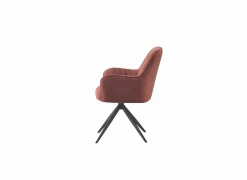 Draaistoel Bonzo 59x58x88cm - stof - rood