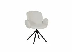 Draaistoel Josea 66x55x88cm - polyestervezel - beige