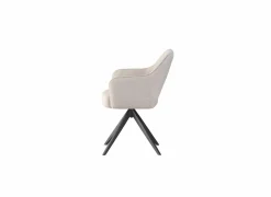 Draaistoel Mesa 55x48x84cm - stof - greige