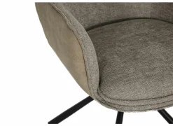 Draaistoel Orfeo 64x66,5x84,5cm - polyestervezel - beige