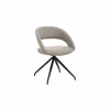 Draaistoel Yara 47,5x59,5x84,5cm - stof - grijs