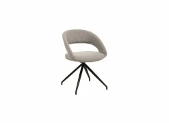 Draaistoel Yara 47,5x59,5x84,5cm - stof - grijs