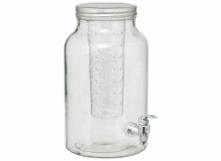 Drankdispenser Fuzy 6L - glas - transparant