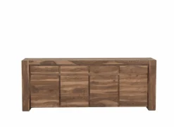 Dressoir Carbone  225cm - sheesham massief & decor - naturel