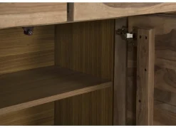 Dressoir Carbone  225cm - sheesham massief & decor - naturel