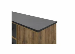 Dressoir 184cm - decor - bruin & zwart