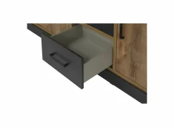 Dressoir 184cm - decor - bruin & zwart