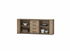 Dressoir Elio 220cm - melamine - French oak