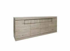 Dressoir Etna 223cm - decor - millenium eik & lichtgrijs