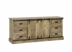 Dressoir Gorgo 190cm - mango massief - naturel