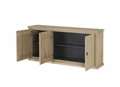 Dressoir Grimaldi 180cm - eik massief & decor - naturel