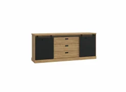 Dressoir Kaszimiro 213cm - decor - waterford eik & zwart