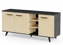 Dressoir Kent 161cm - decor - chêne de fil & sidewalk