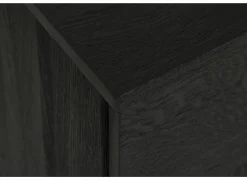 Dressoir Mauri 240cm - eik massief & decor - zwart