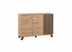 Dressoir Medan 118cm - melamine - artisanale eik