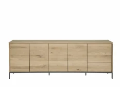 Dressoir Nomade 240cm - eik massief & decor - naturel
