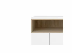 Dressoir Roomers 176cm - spaanplaat - witte eik