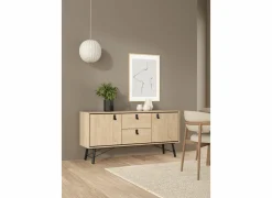 Dressoir Ry 151cm - decor - bruin & zwart